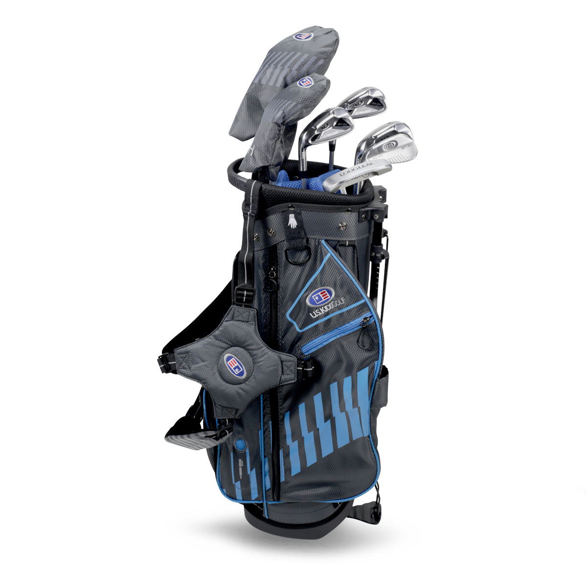 UL48-s 7 Club DV3 Stand Set, All Graphite, Grey/Teal Bag Left / Grey/Teal