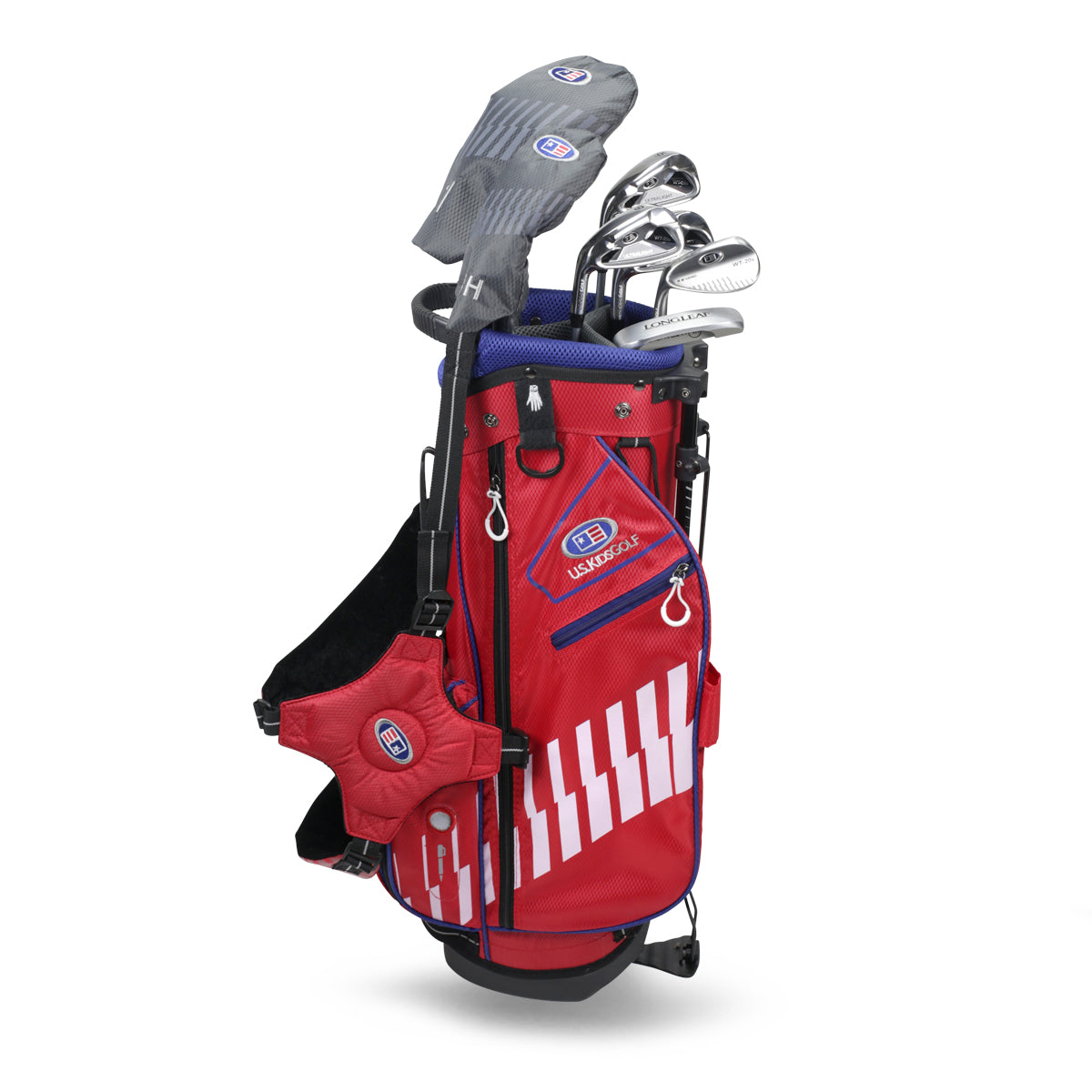 UL48-s 7 Club DV3 Stand Set, All Graphite, Grey/Teal Bag Left / Red/White/Blue