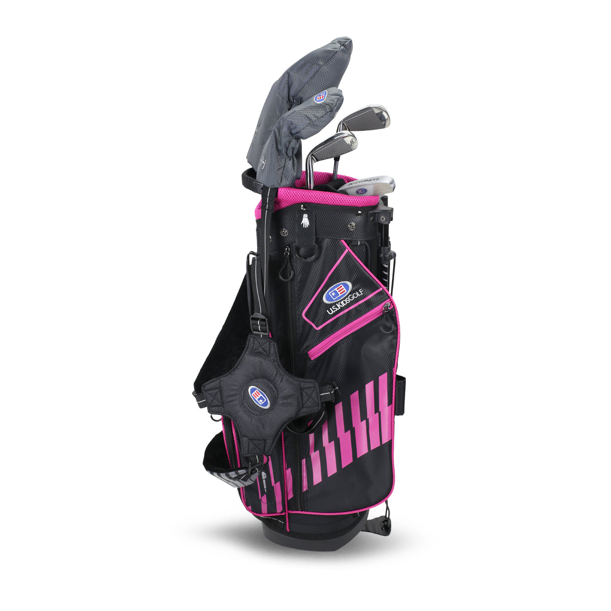 UL51-s 5 Club Stand Set, All Graphite, Grey/ Right / Black/Pink