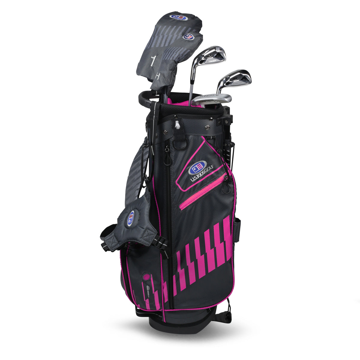 UL51-s 5 Club Stand Set, All Graphite, Grey/ Left / Black/Pink