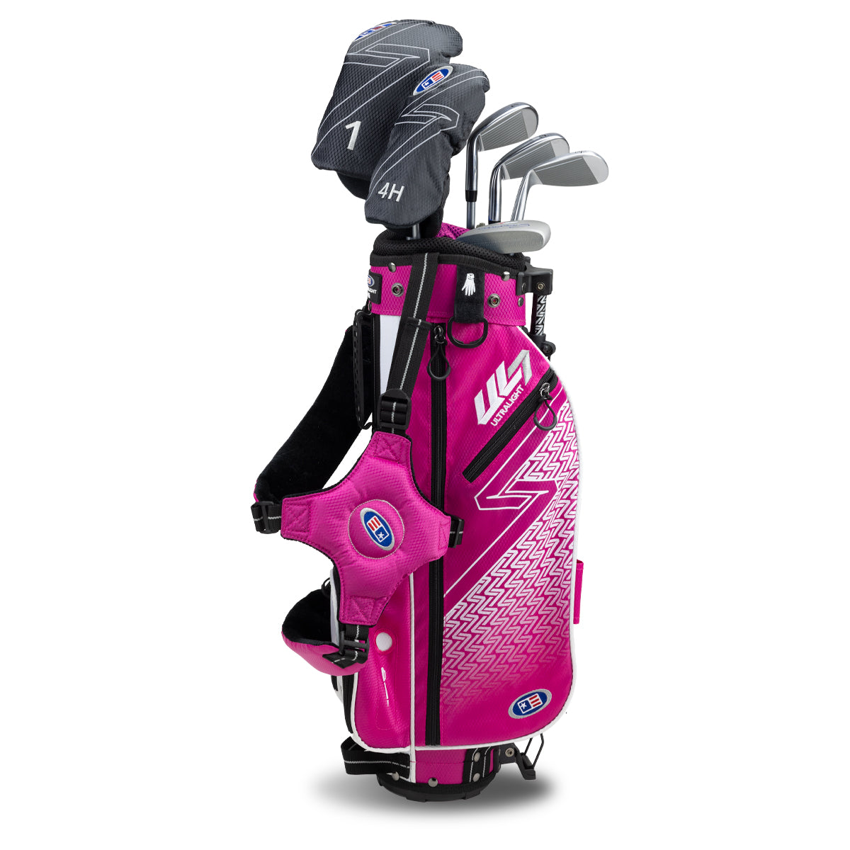 UL7 45 6 Club Stand Set, All Graphite, Black/ Right / Pink/White
