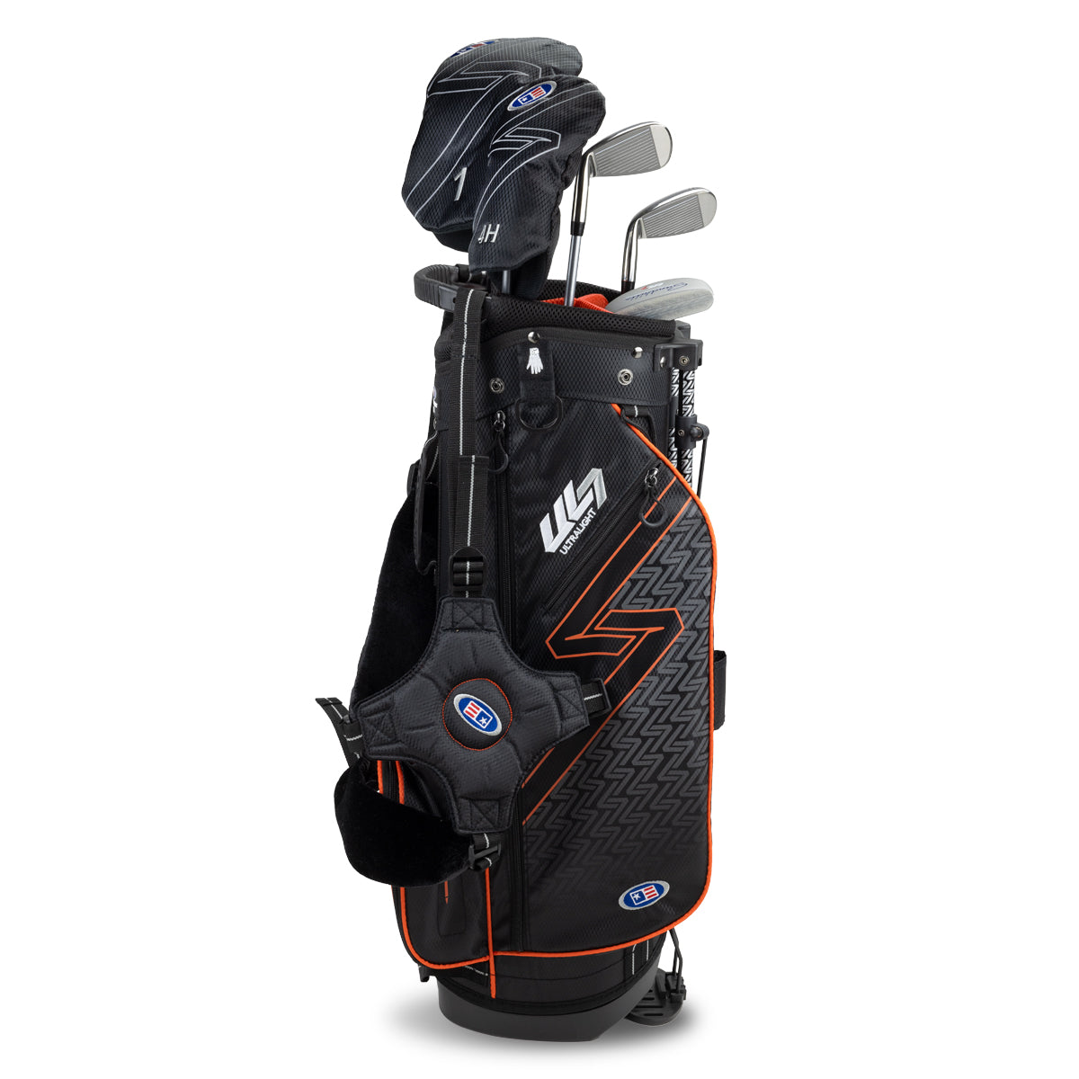 UL7 51 5 Club Stand Set, All Graphite, Black/ Right / Black/Orange