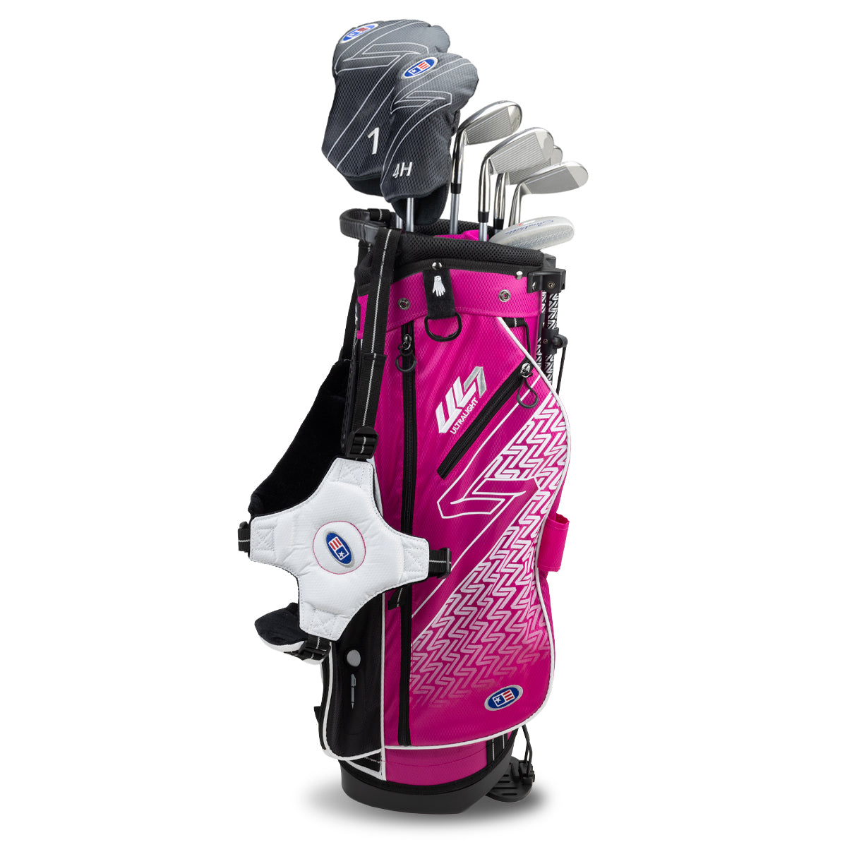 UL7 51 7 Club Stand Set, All Graphite, Black/ Right / Pink/White
