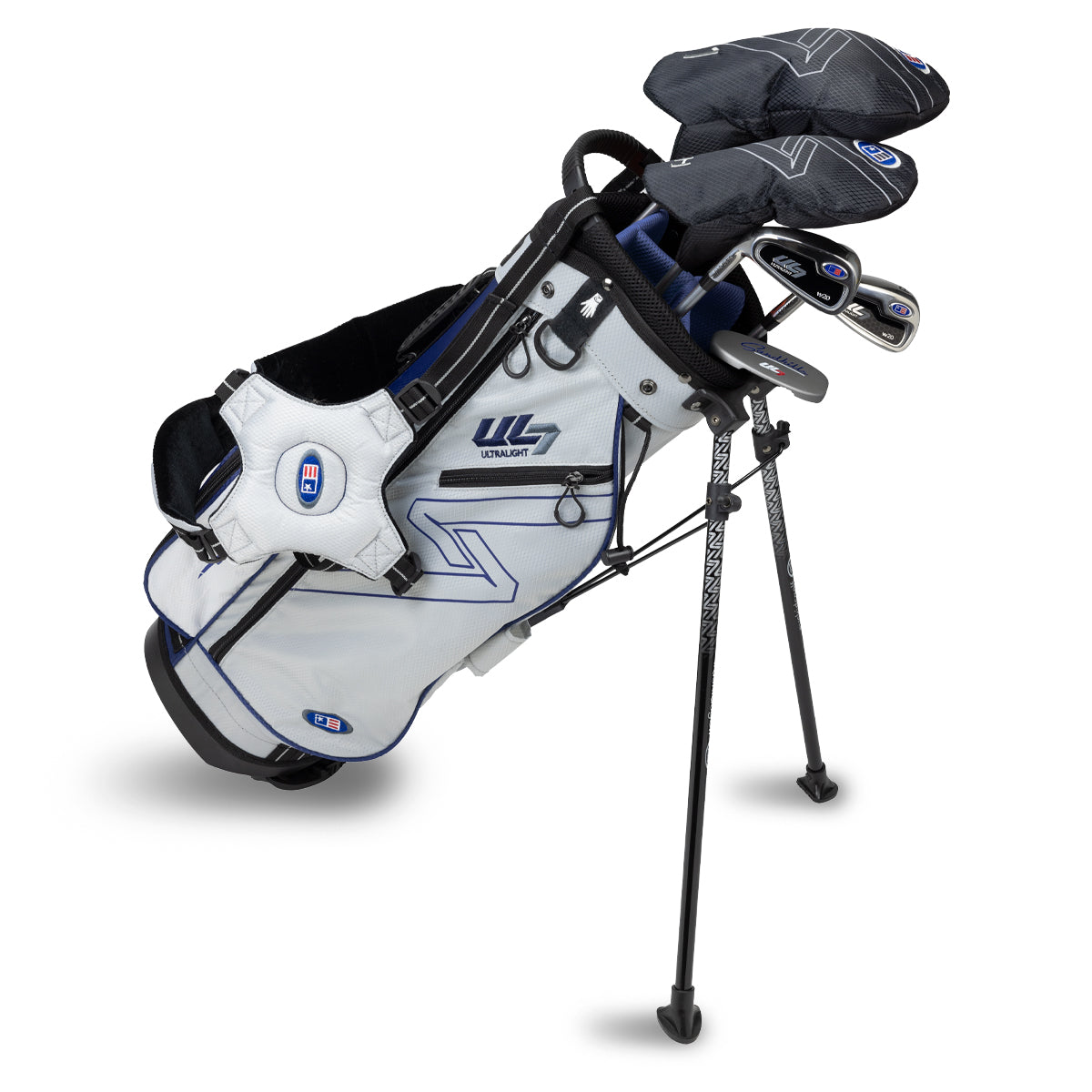 UL7 51 5 Club Stand Set, All Graphite, Black/ Left / Silver/Navy