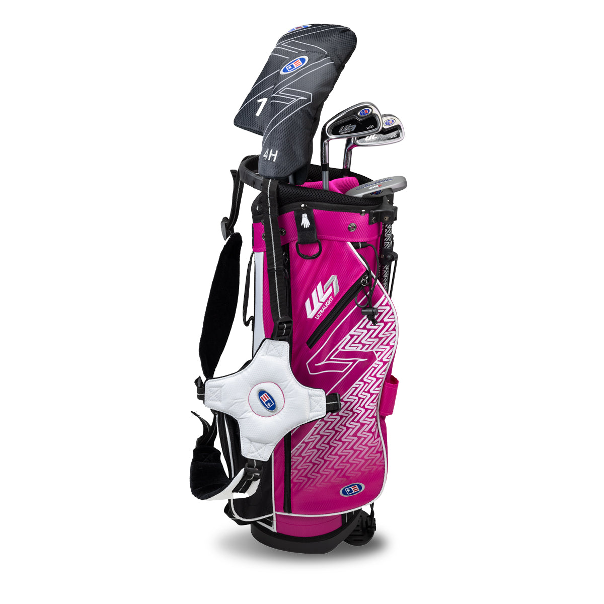UL7 51 5 Club Stand Set, All Graphite, Black/ Left / Pink/White
