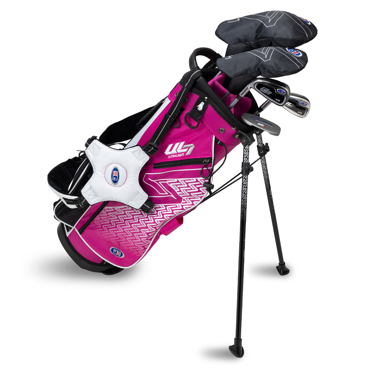 UL7 51 5 Club Stand Set, All Graphite, Black/ Left / Pink/White