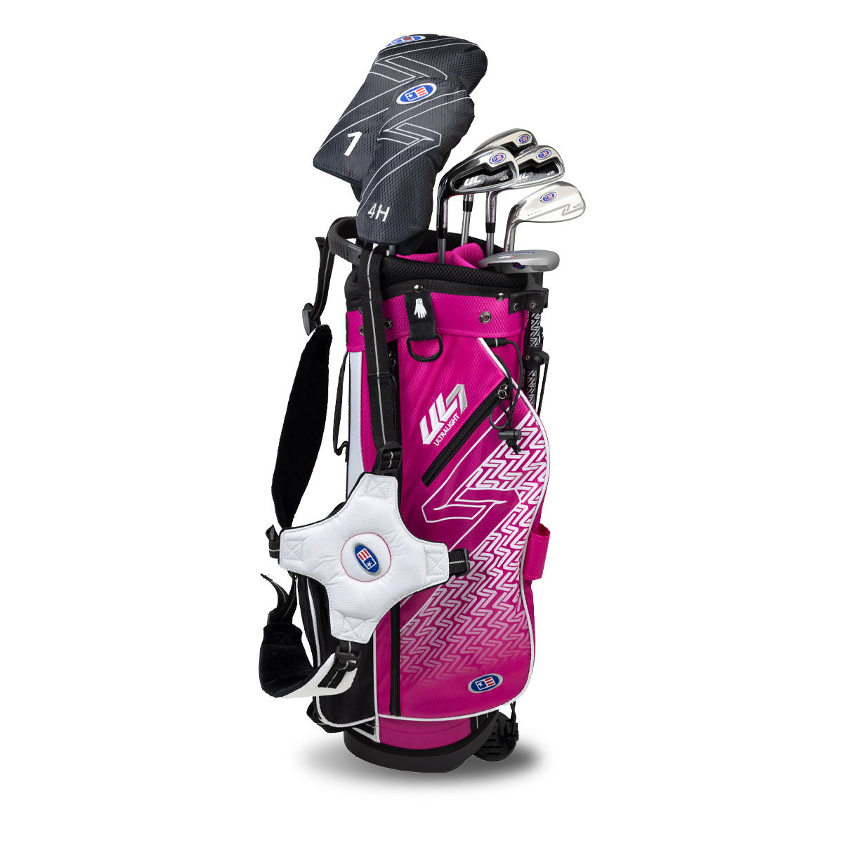 UL7 51 7 Club Stand Set, All Graphite, Black/ Left / Pink/White