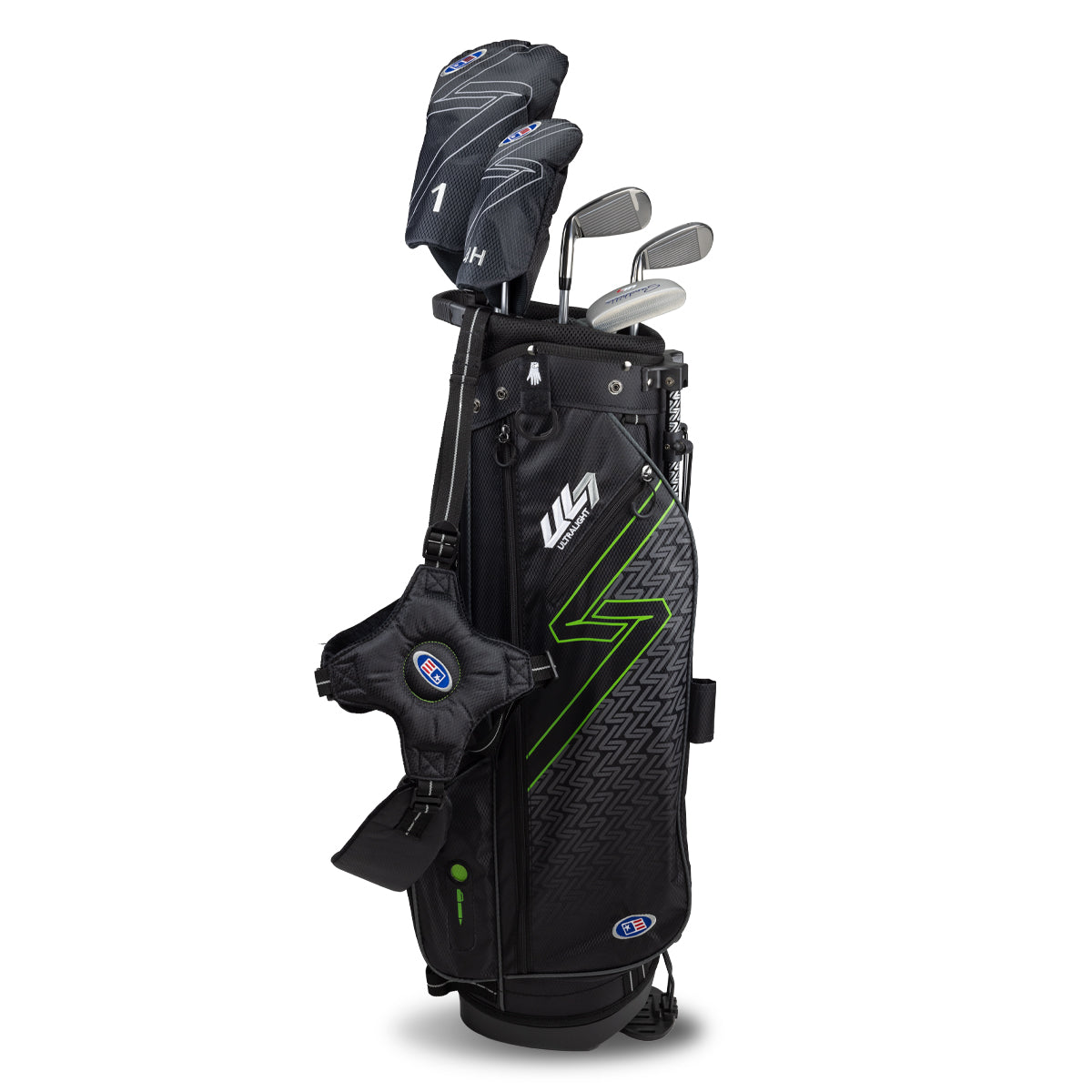 UL7 57 5 Club Stand Set, All Graphite, Black/ Right / Black/Green