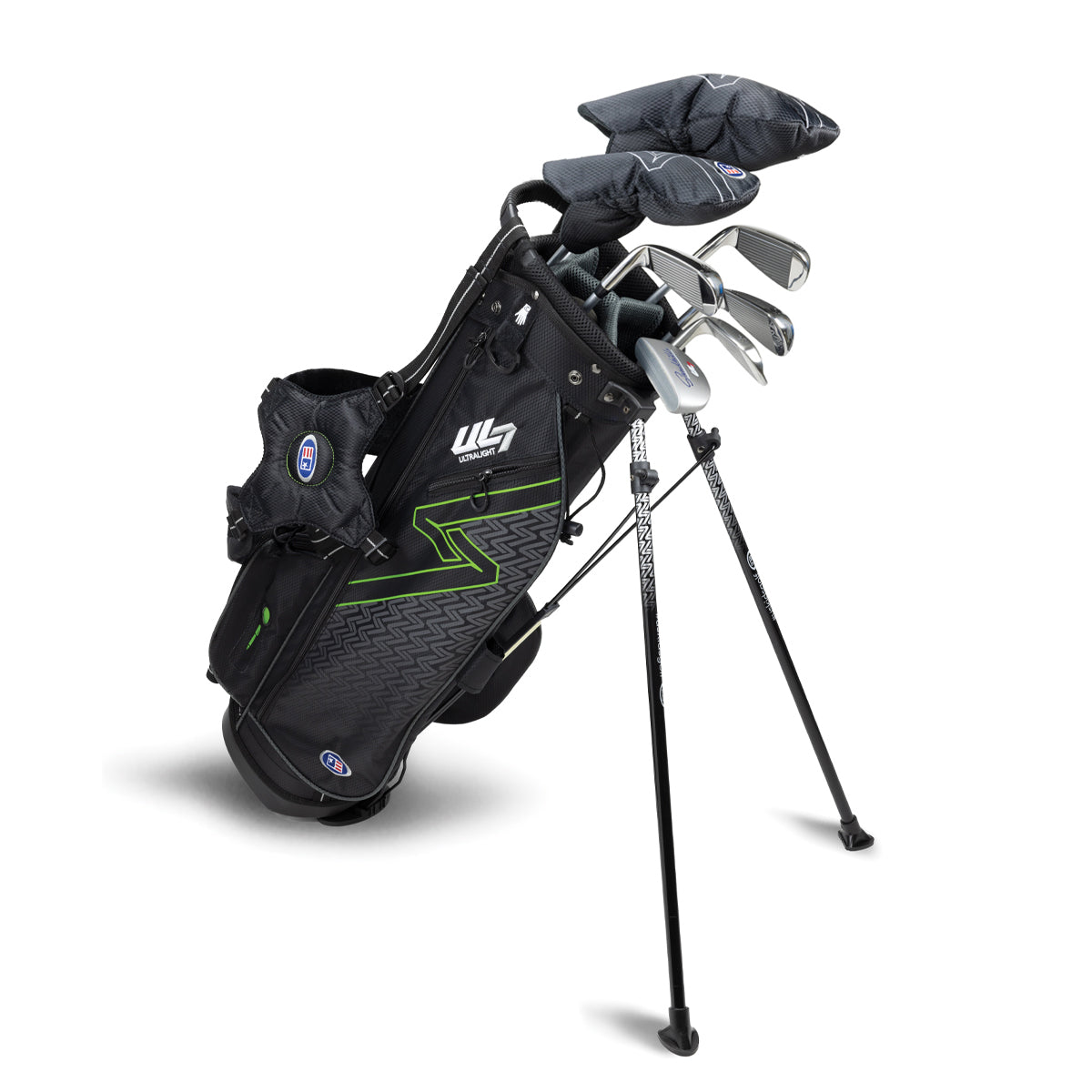 UL7 57 7 Club Stand Set, All Graphite, Black/ Right / Black/Green