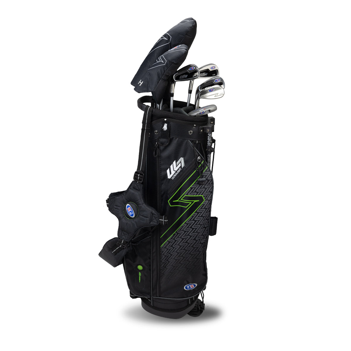 UL7 57 7 Club Stand Set, All Graphite, Black/ Left / Black/Green