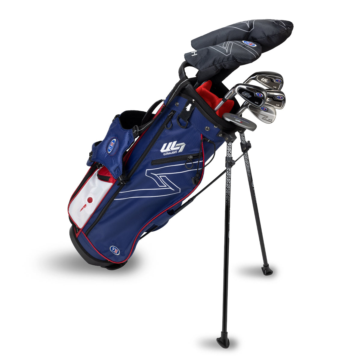 UL7 57 7 Club Stand Set, All Graphite, Black/ Left / Navy/Red