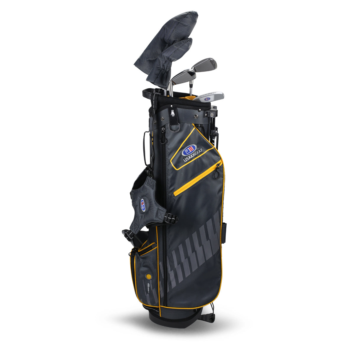 UL63-s 5 Club Stand Set, All Graphite, Grey/Gold Bag Right / Grey/Gold