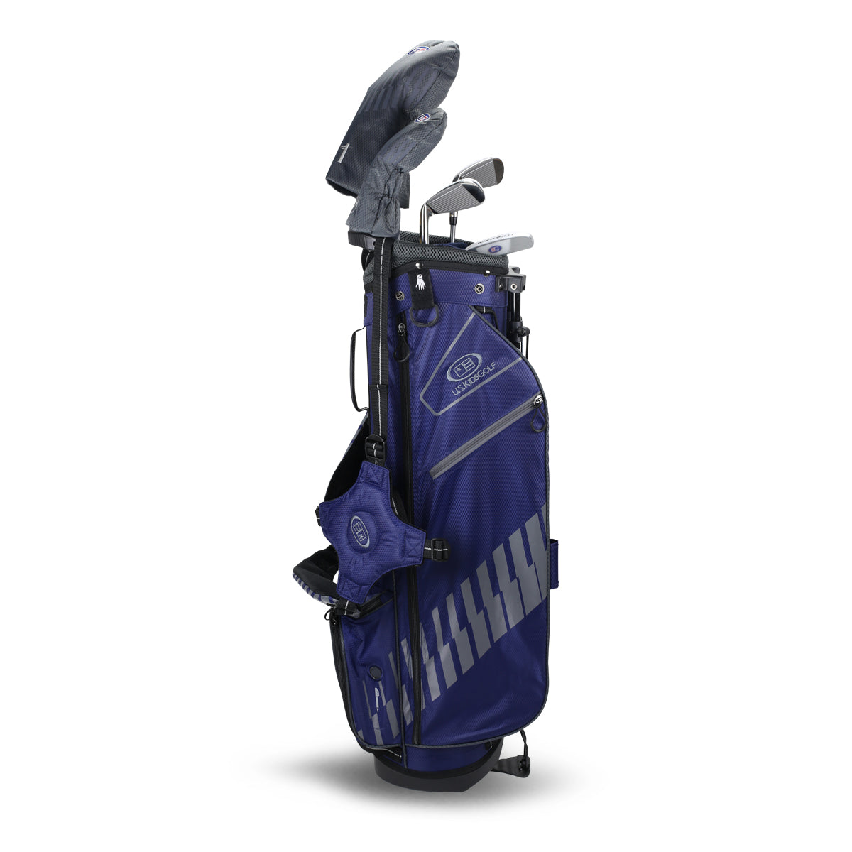 UL63-s 5 Club Stand Set, All Graphite, Grey/Gold Bag Right / Navy/Grey