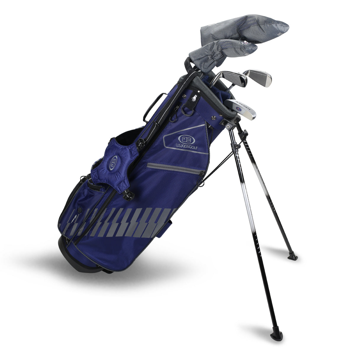UL63-s 5 Club Stand Set, All Graphite, Grey/Gold Bag Right / Navy/Grey