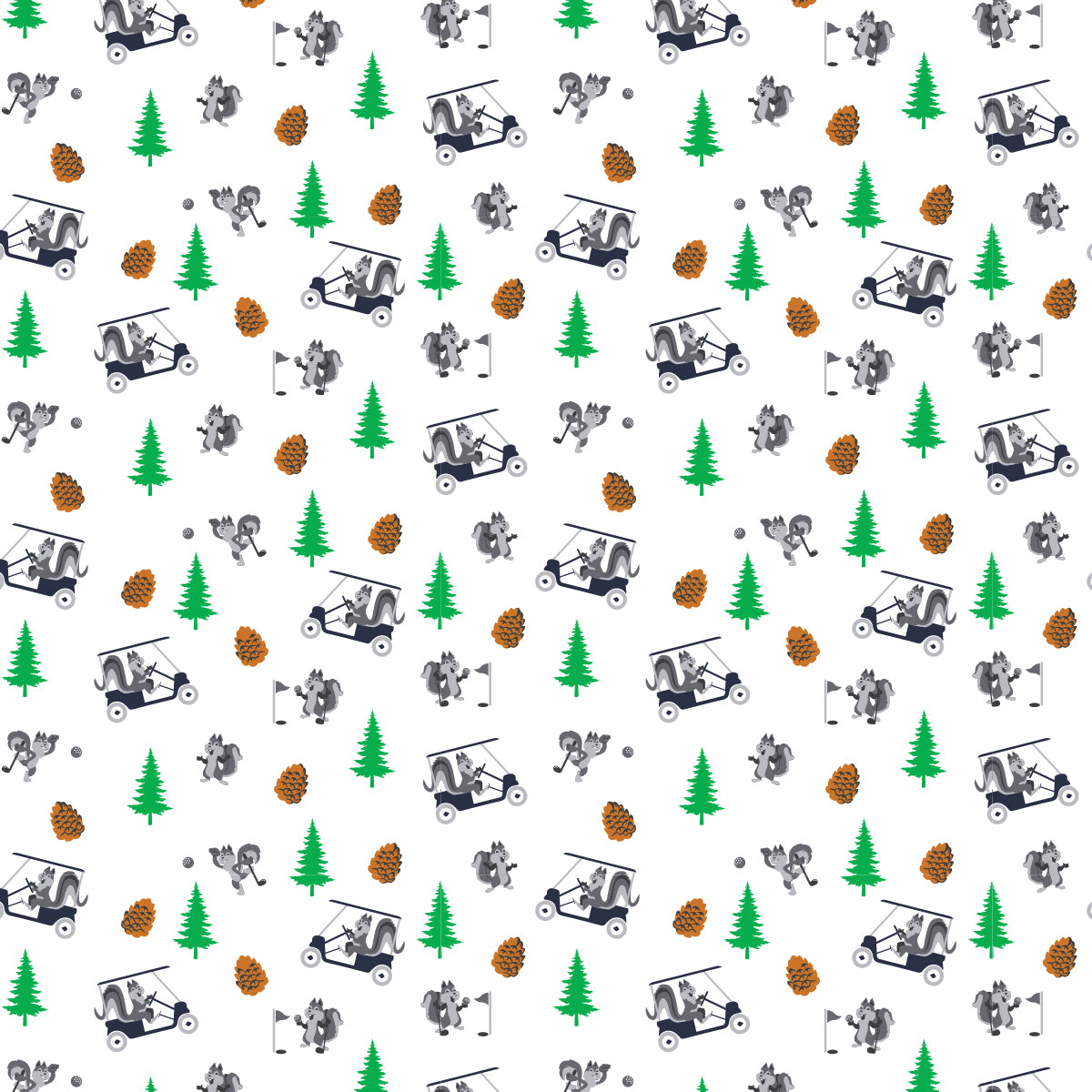 Boys Fox Squirrel Print Polo Youth S