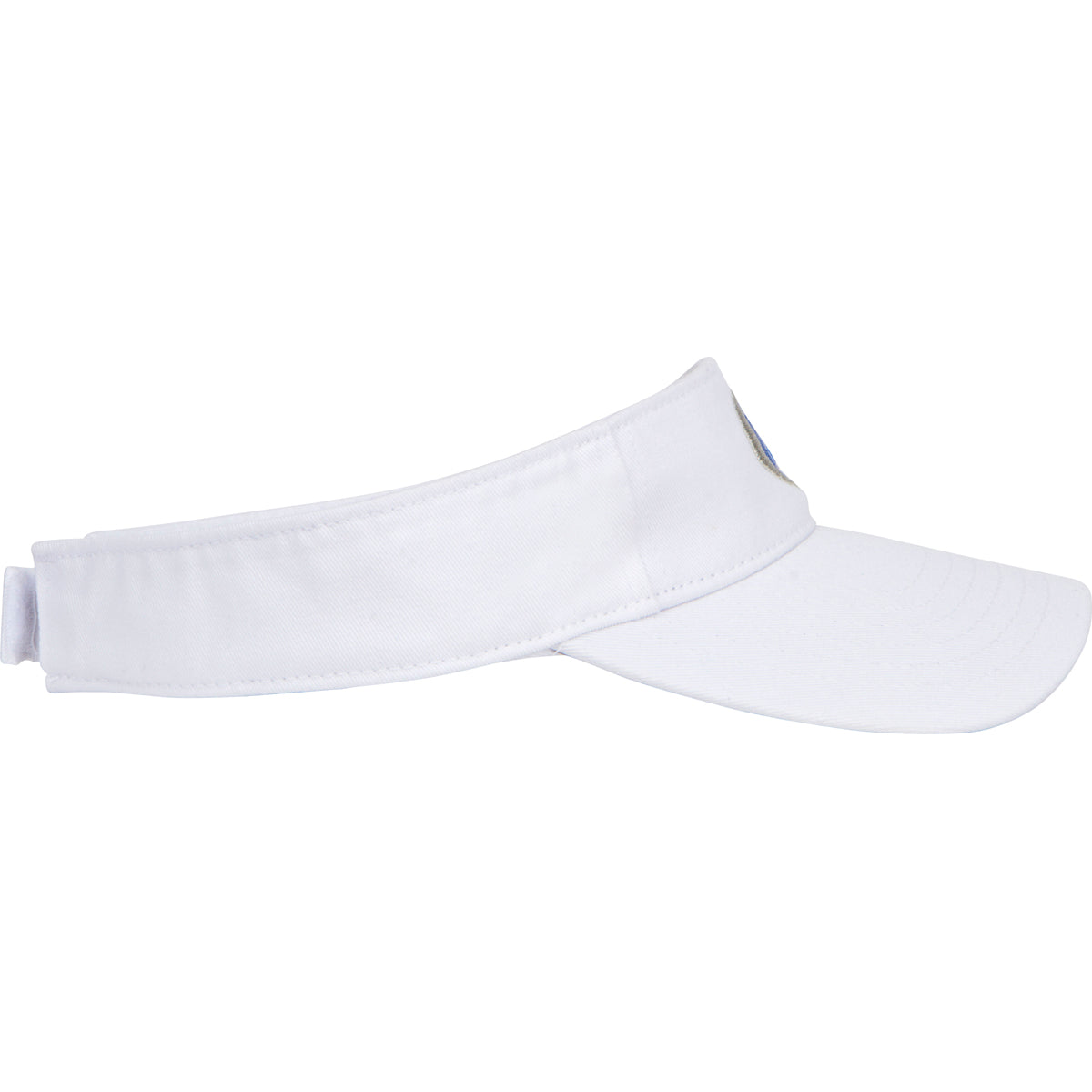 Oval Twill Visor, White, Youth M/L 54cm
