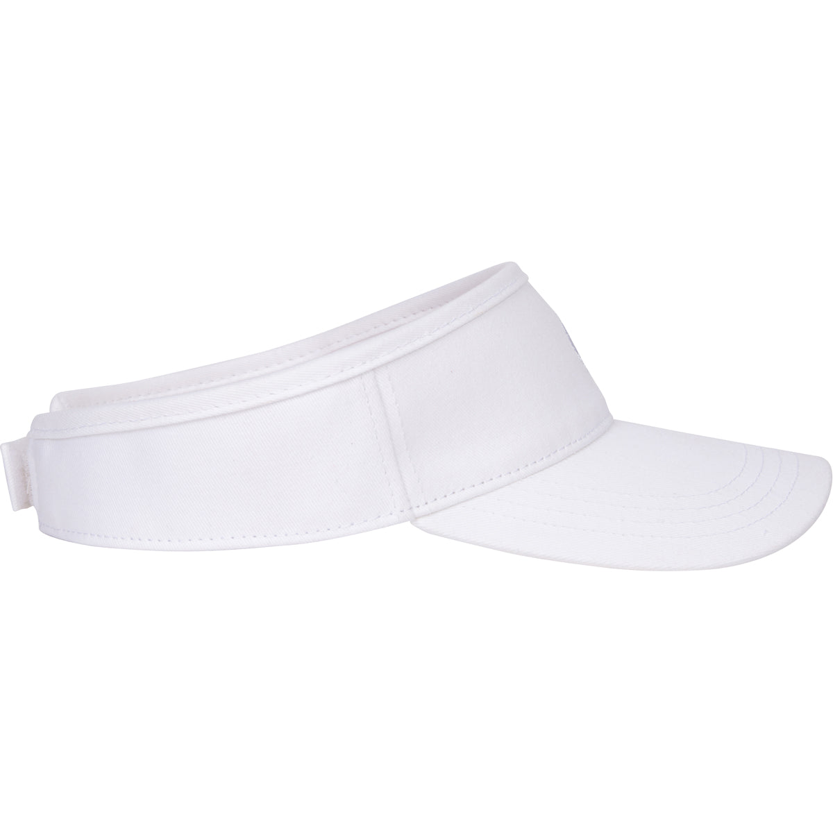 Oval Twill Visor, White, Adult M/L 58cm