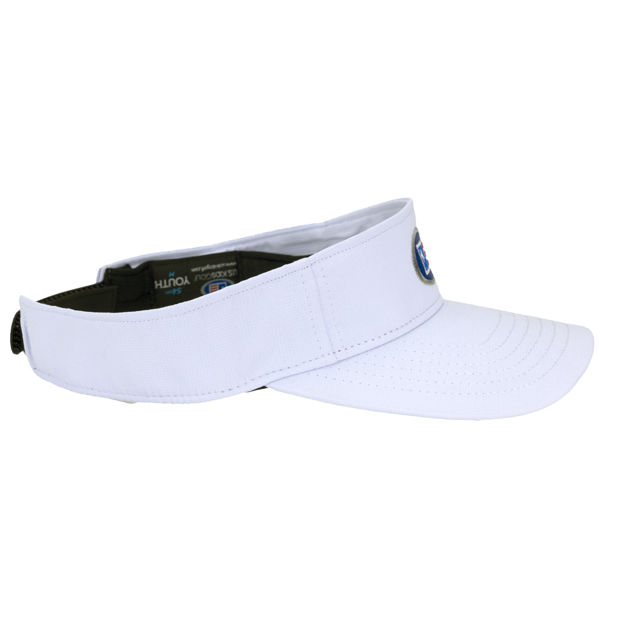 Oval Tech Visor 54, White, Youth M/L 54cm