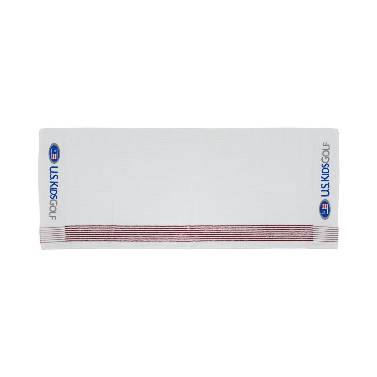 USKG Caddie Towel, White/Red