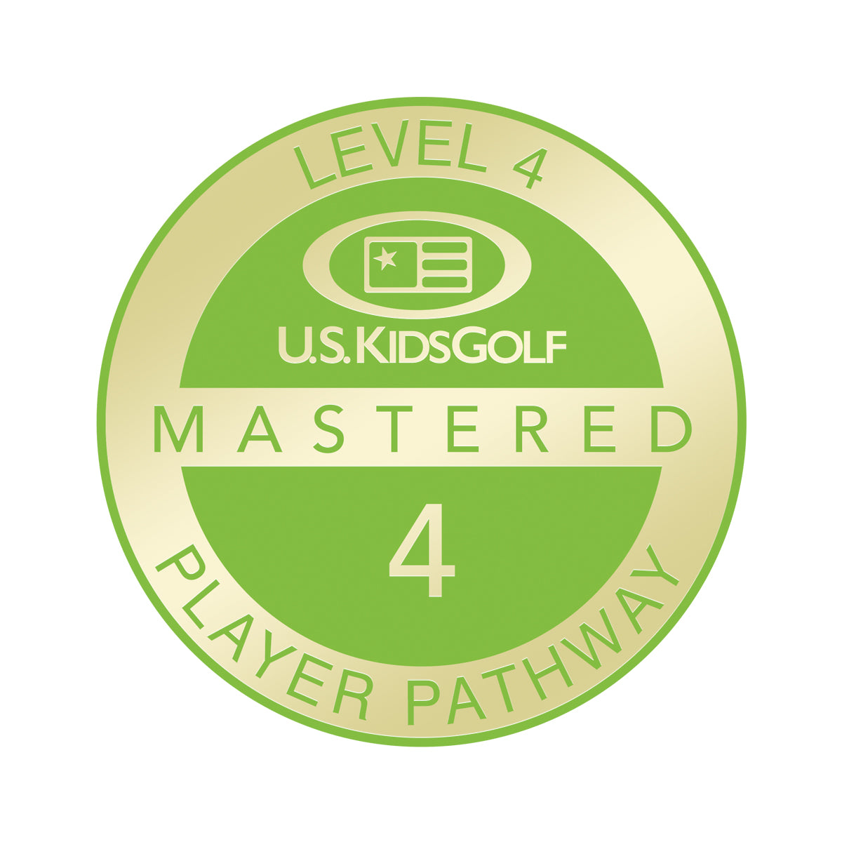 Level 4 PP Mastered Pin, Individual Green