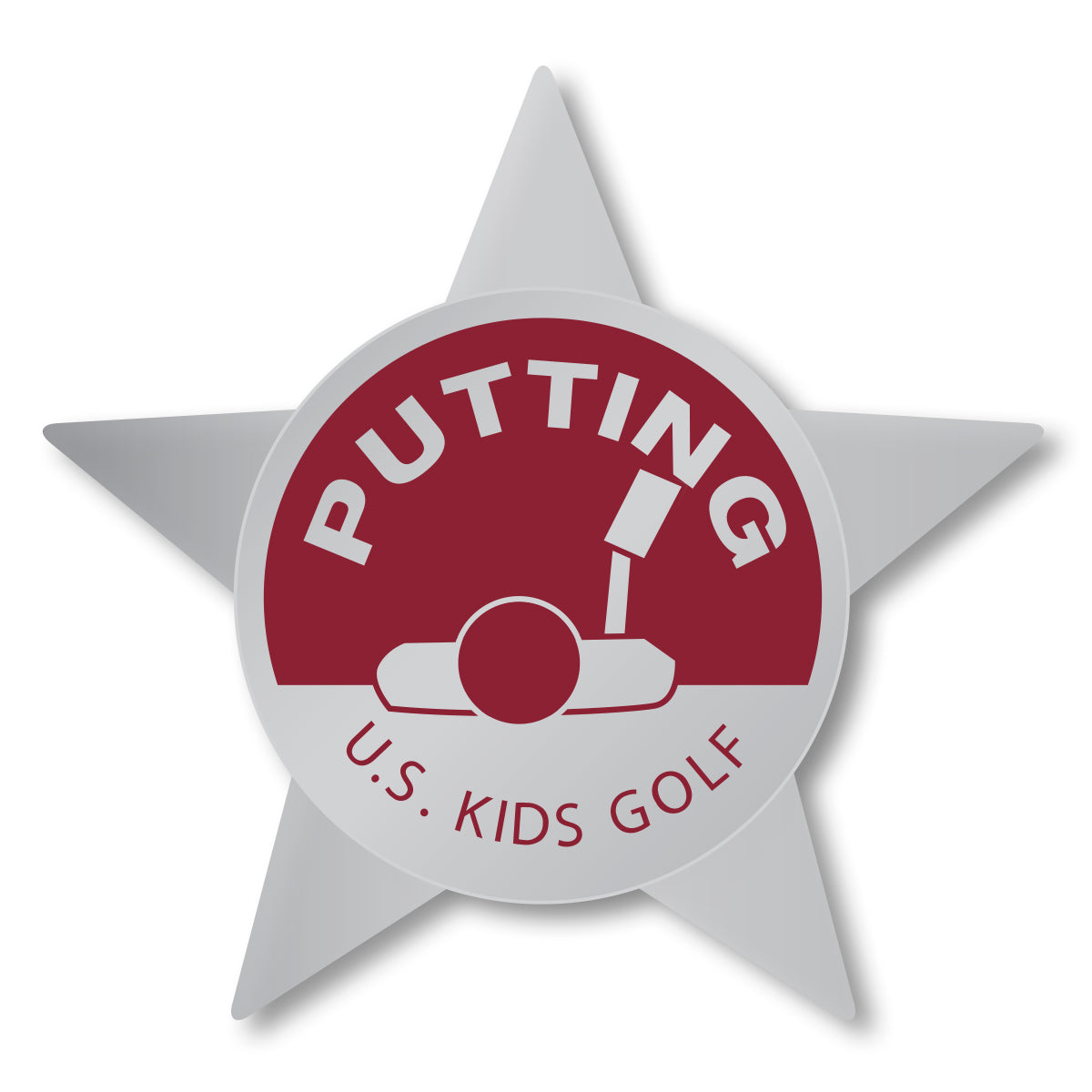 Level 9 Putting Pin, Individual Burgundy