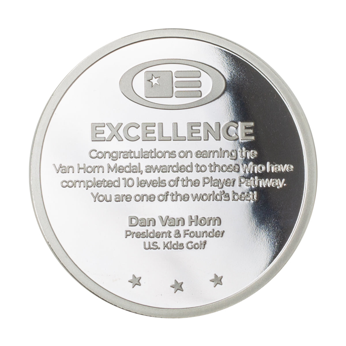 Level 10 Platinum Award Coin