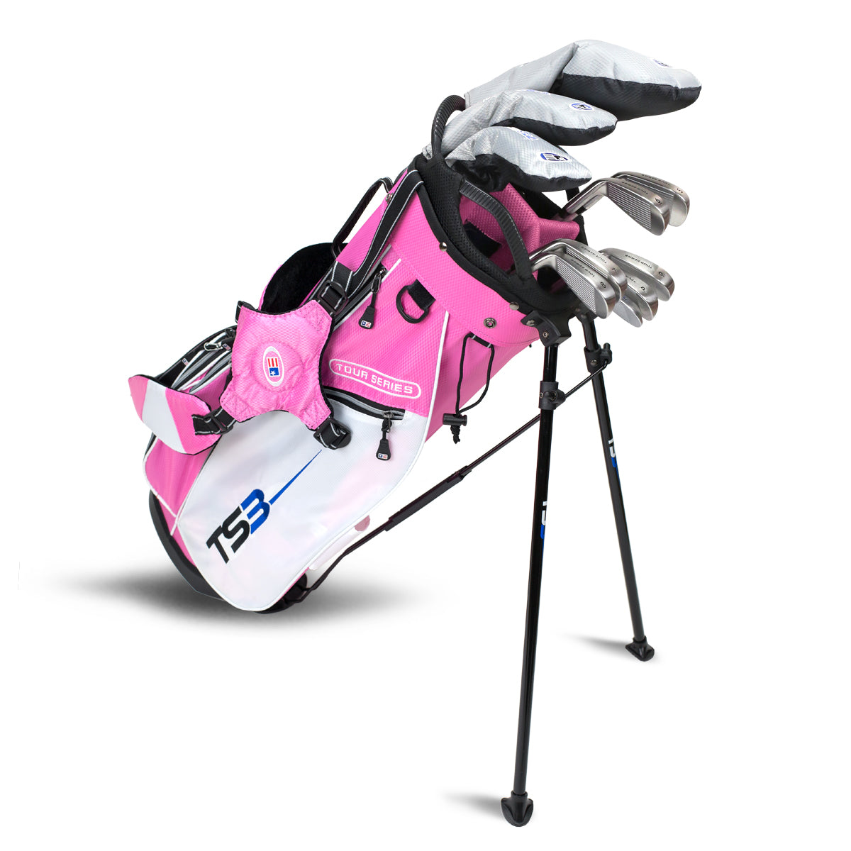 TS3-60 10 Club Stand Set, v5 All Graphite Right / Pink/White/Silver